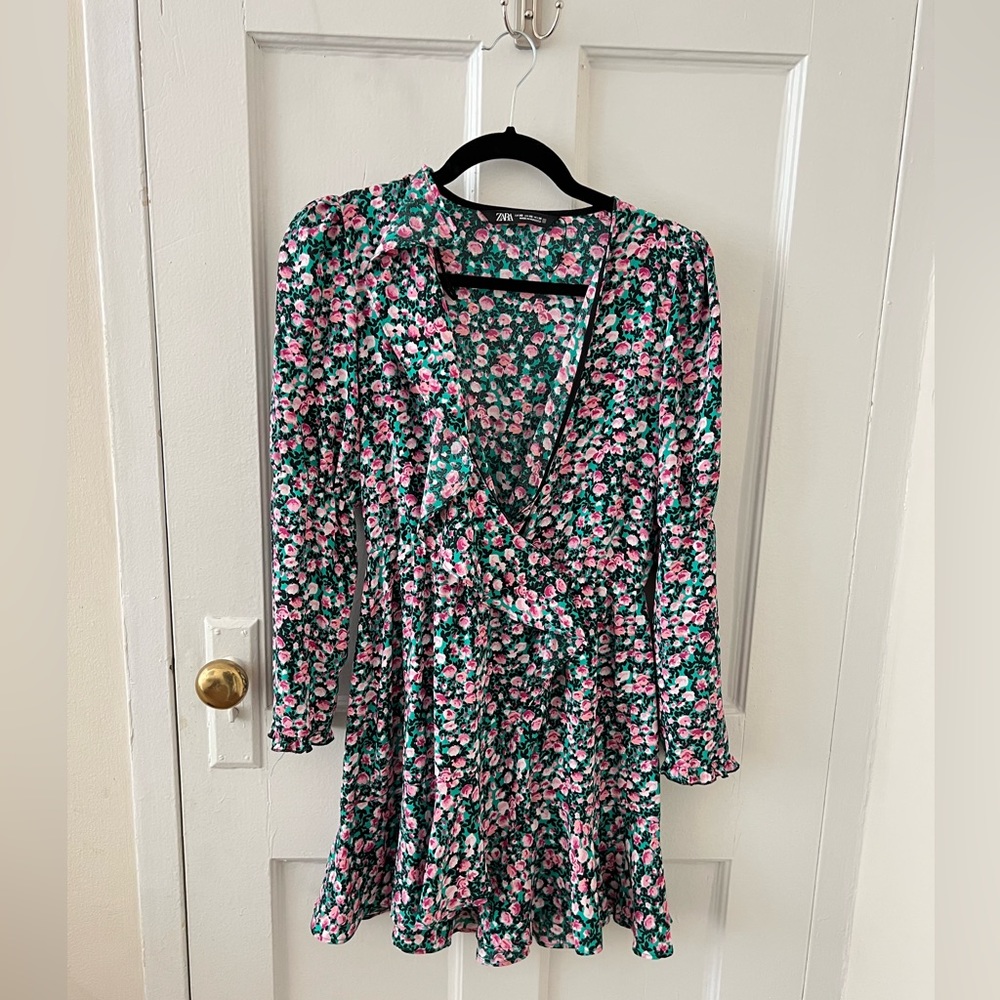 ZARA WRAP DRESS FLORAL